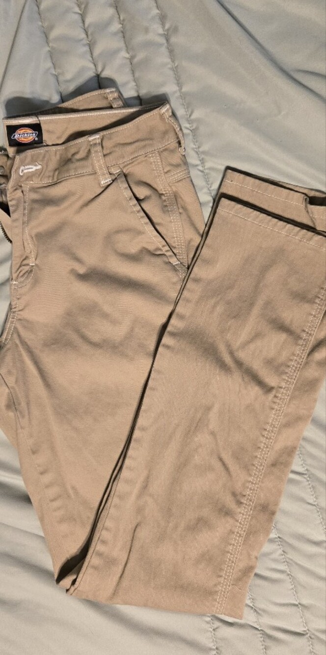 Dickies Womens Khaki Utility Pants